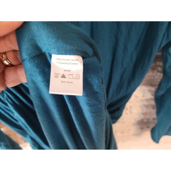 Venus Womens Dress Extra Large XL Bodycon Long Sleeve Blue Pullover BLU127E - Picture 11 of 11